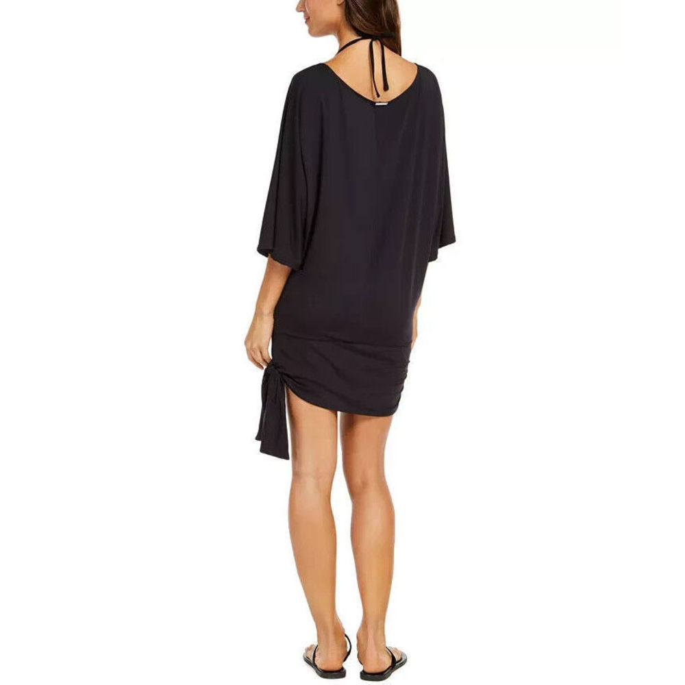 Michael Kors Classic Side Tie Cover-Up Black Size M Medium - Picture 2 of 4